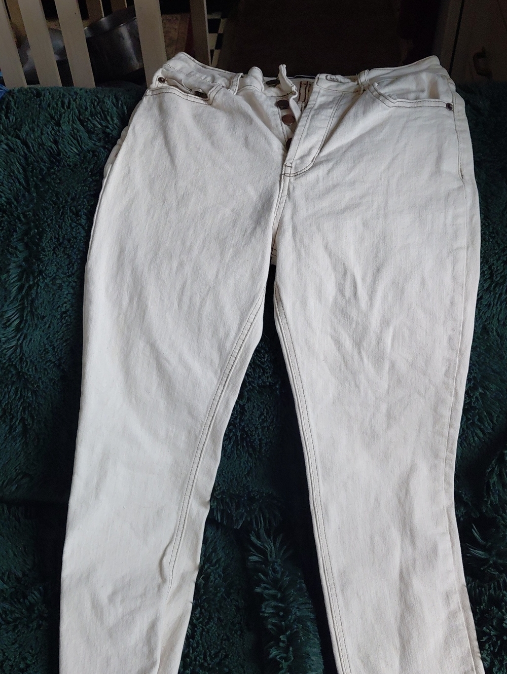 Adika White High-Rise Women’s Jeans